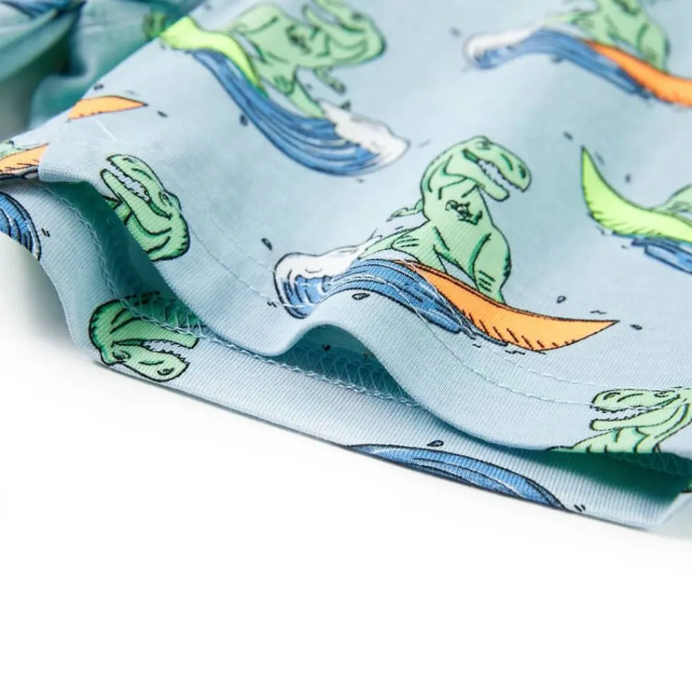 vidaXL Ropa Y Accesorios-Pijama de niños de manga corta azul claro 104