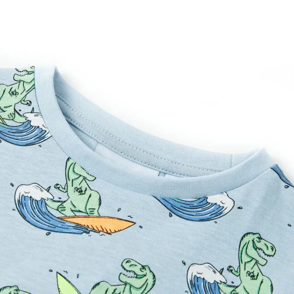 vidaXL Ropa Y Accesorios-Pijama de niños de manga corta azul claro 104