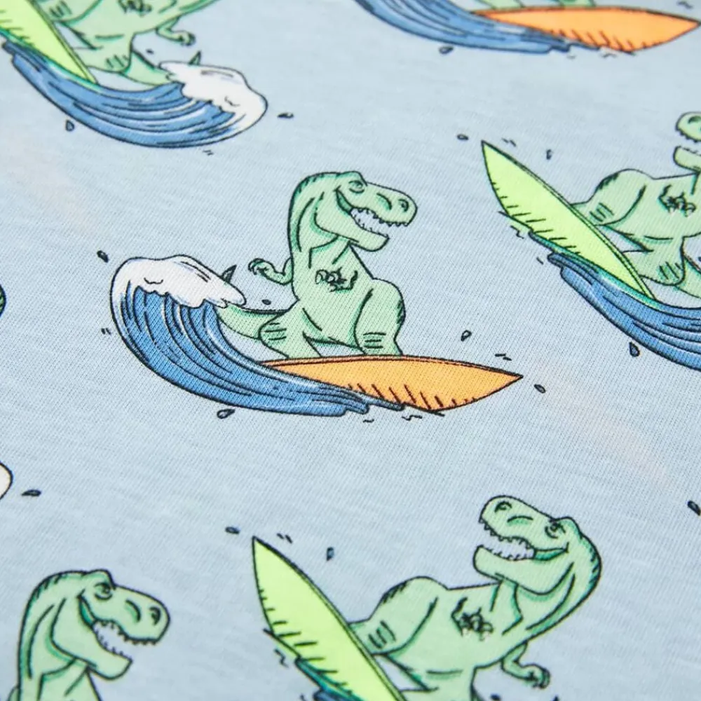 vidaXL Ropa Y Accesorios-Pijama de niños de manga corta azul claro 104