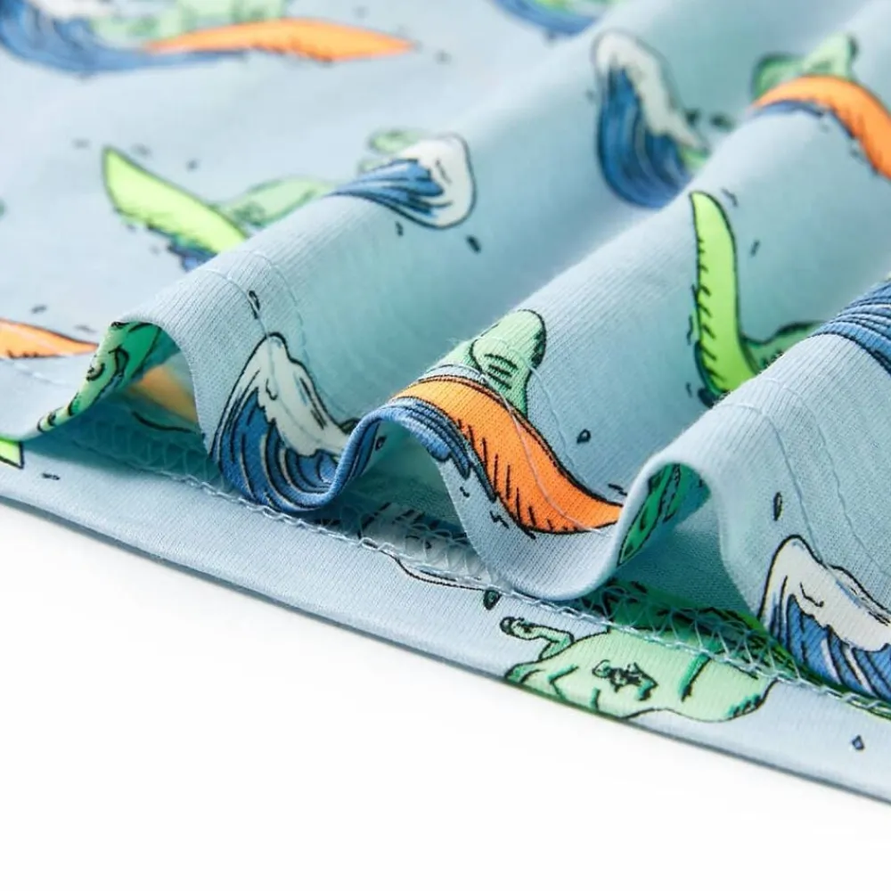 vidaXL Ropa Y Accesorios-Pijama de niños de manga corta azul claro 104