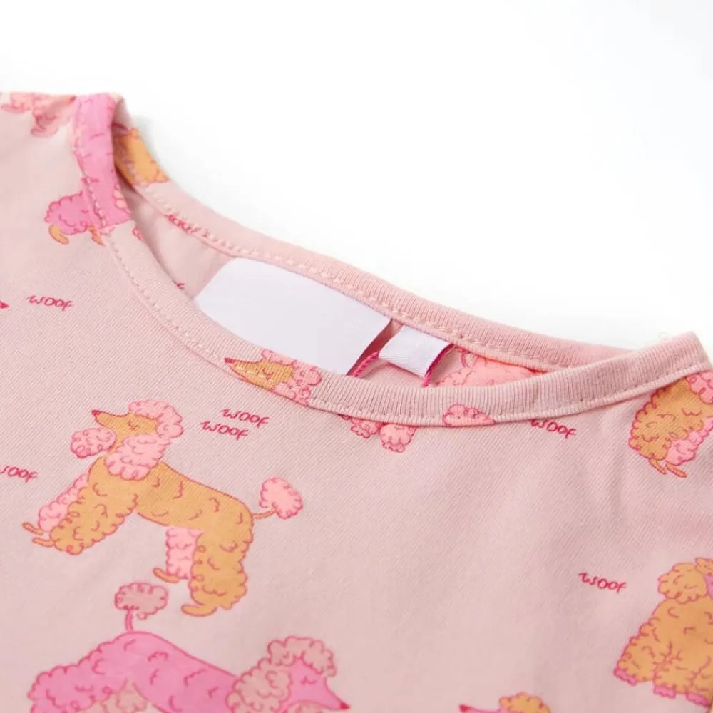 vidaXL Pijama infantil de manga corta rosa claro 92 Outlet