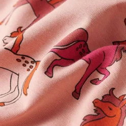 vidaXL Ropa Y Accesorios-Pijama infantil de manga larga rosa claro 92