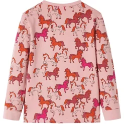 vidaXL Ropa Y Accesorios-Pijama infantil de manga larga rosa claro 92