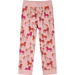 vidaXL Ropa Y Accesorios-Pijama infantil de manga larga rosa claro 92