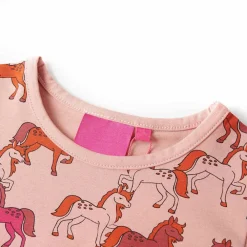 vidaXL Ropa Y Accesorios-Pijama infantil de manga larga rosa claro 92