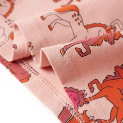 vidaXL Ropa Y Accesorios-Pijama infantil de manga larga rosa claro 92