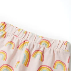 vidaXL Ropa Y Accesorios-Pijama infantil de manga corta rosa suave 92