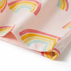 vidaXL Ropa Y Accesorios-Pijama infantil de manga corta rosa suave 92