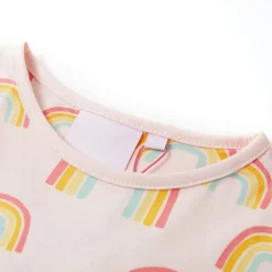 vidaXL Ropa Y Accesorios-Pijama infantil de manga corta rosa suave 92