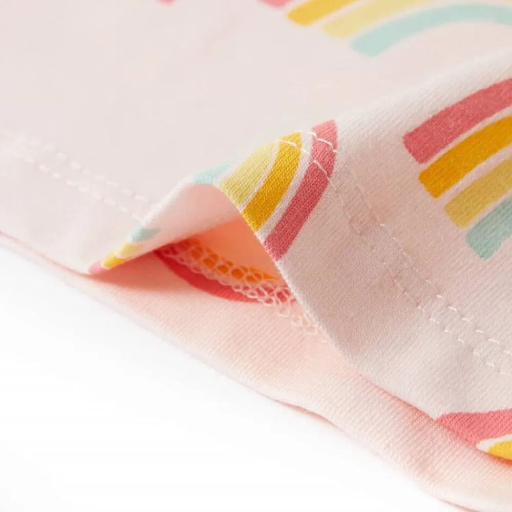 vidaXL Ropa Y Accesorios-Pijama infantil de manga corta rosa suave 92