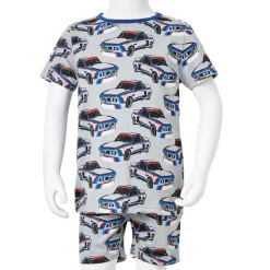 vidaXL Ropa Y Accesorios-Pijama infantil de manga corta gris 92