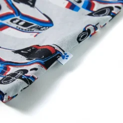 vidaXL Ropa Y Accesorios-Pijama infantil de manga corta gris 92