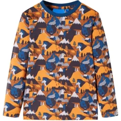 vidaXL Ropa Y Accesorios-Pijama infantil de manga larga coñac 92
