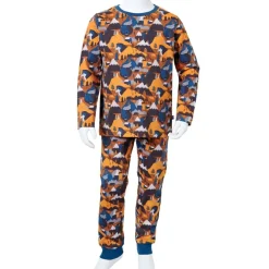 vidaXL Ropa Y Accesorios-Pijama infantil de manga larga coñac 92