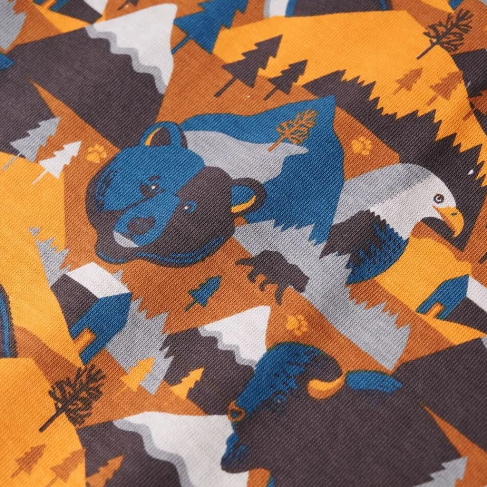 vidaXL Ropa Y Accesorios-Pijama infantil de manga larga coñac 92