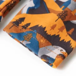 vidaXL Ropa Y Accesorios-Pijama infantil de manga larga coñac 92