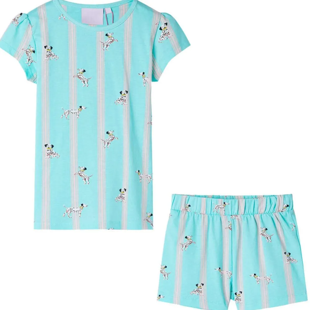 vidaXL Pijama infantil de manga corta color crudo 104