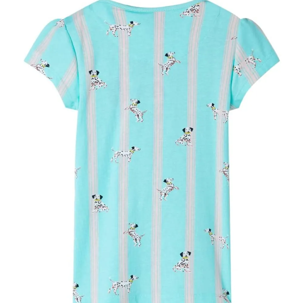 vidaXL Pijama infantil de manga corta color crudo 104