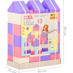 Polesie wader Juego de bloques XXL 36 piezas Rosa y morado Discount