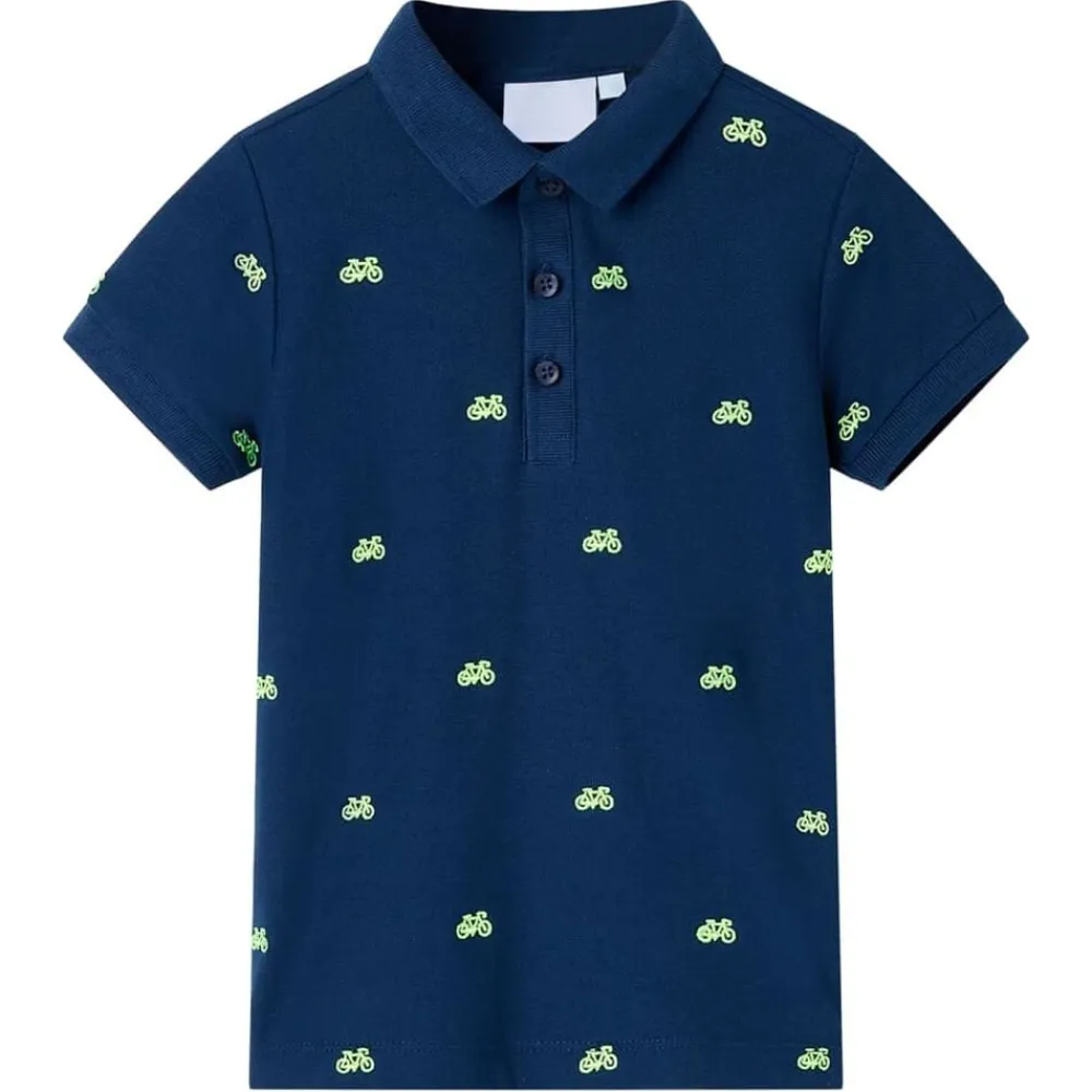 vidaXL Polo de niños 92 Azul marino