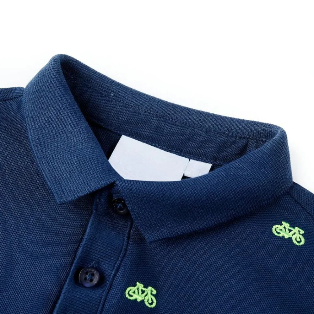 vidaXL Polo de niños 92 Azul marino