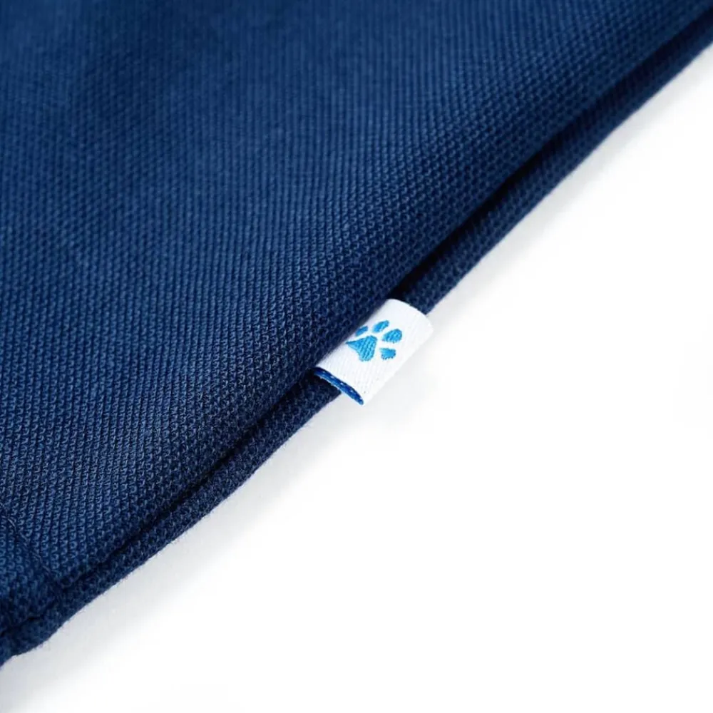 vidaXL Polo infantil azul oscuro 116 Azul marino Clearance