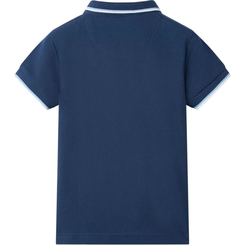 vidaXL Polo infantil azul oscuro 92 Discount