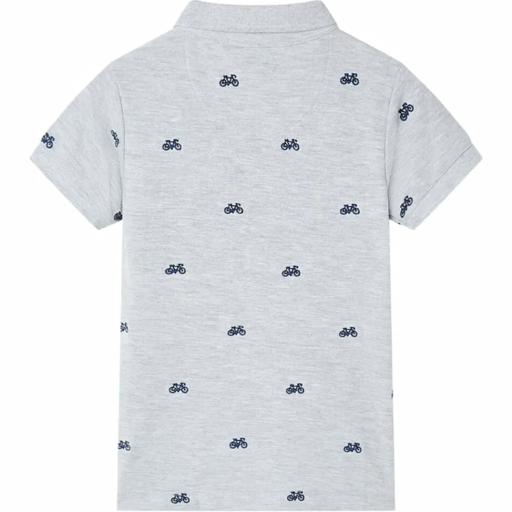 vidaXL Polo infantil melange 92 Gris Discount