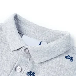 vidaXL Polo infantil melange 92 Gris Discount