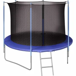 vidaXL Estructuras Para Juegos Al Aire Libre-Red de seguridad para cama elástica redonda 3,05 m