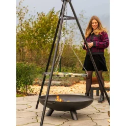RedFire Cocina Y Comedor-Parrilla con trípode negro 172 cm BBQ TRIPOD