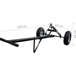 vidaXL Remolque De Camión Utensilio RV Campista Barco Mano Ruedas Neumáticas Online