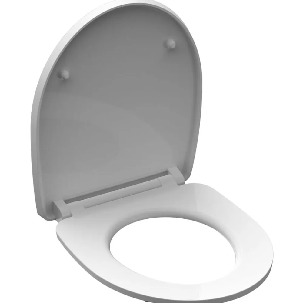 SCHÜTTE Fontanería-Asiento de WC Duroplast con brillo y cierre suave MAGIC LIGHT