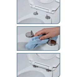 SCHÜTTE Fontanería-Asiento de WC Duroplast con brillo y cierre suave MAGIC LIGHT