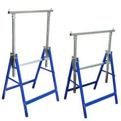 vidaXL Herramientas-Set de 2 andamios de caballete