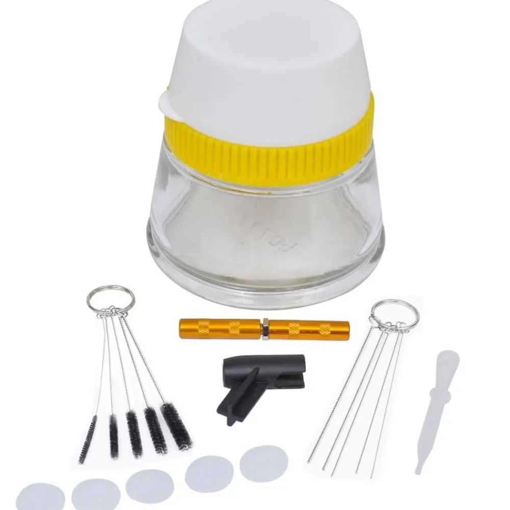 vidaXL Herramientas-Set de limpieza para aerógrafo 3 en 1