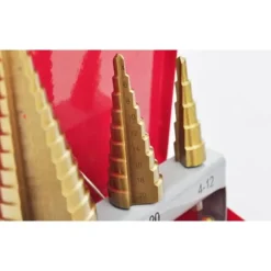 vidaXL Accesorios Para Herramientas-Set De Taladro De Paso Hss Broca Escalonada 3-Piezas Cónica