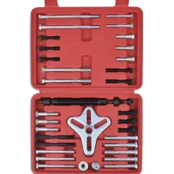 vidaXL Equipo & Herramientas De Taller-Set herramientas extractoras de balanceadores armónicos, 45 piezas