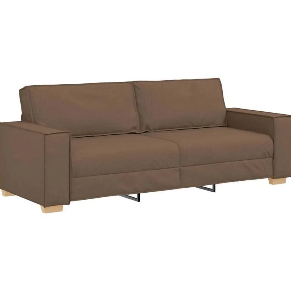 vidaXL Sofá de 3 plazas de tela marrón, 180 cm Marrón Online