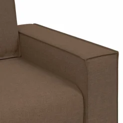 vidaXL Sofá de 3 plazas de tela marrón, 180 cm Marrón Online