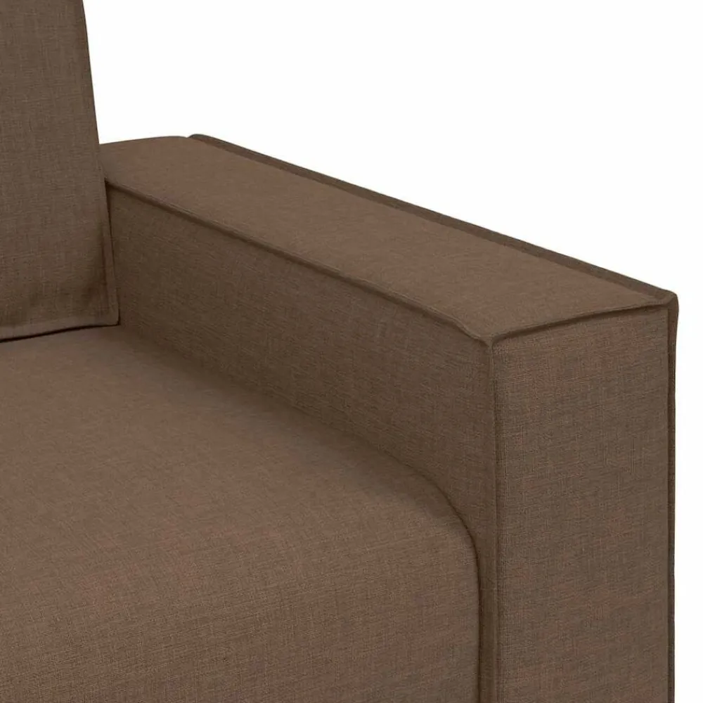 vidaXL Sofá de 3 plazas de tela marrón, 180 cm Marrón Online