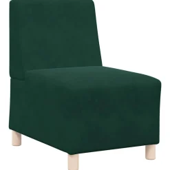vidaXL Sofás-Sofá modular sin brazos de terciopelo de 55 cm