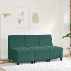 vidaXL Sofás-Sofá modular sin brazos de terciopelo de 55 cm