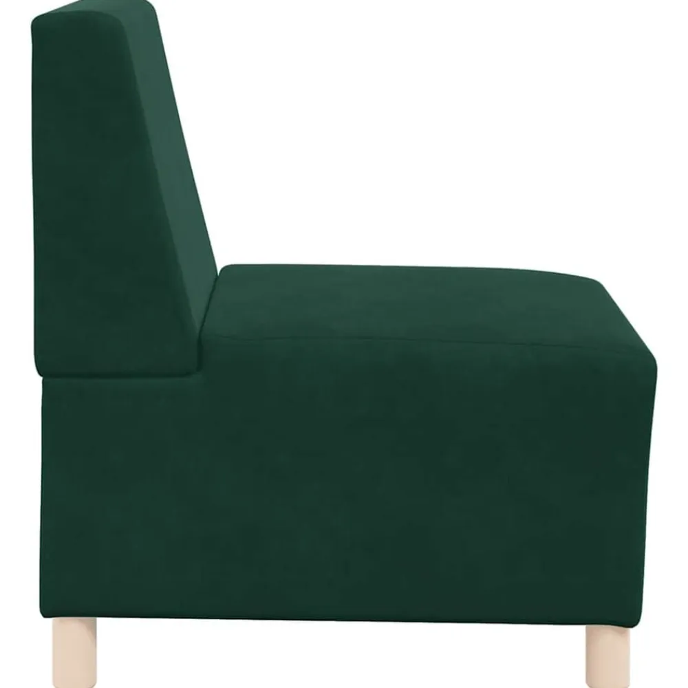 vidaXL Sofás-Sofá modular sin brazos de terciopelo de 55 cm
