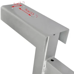 vidaXL Soporte con tope de proa para remolque de barcos New