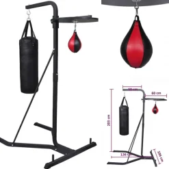 vidaXL Equipamiento Para Atletismo-Soporte de boxeo de 2 formas