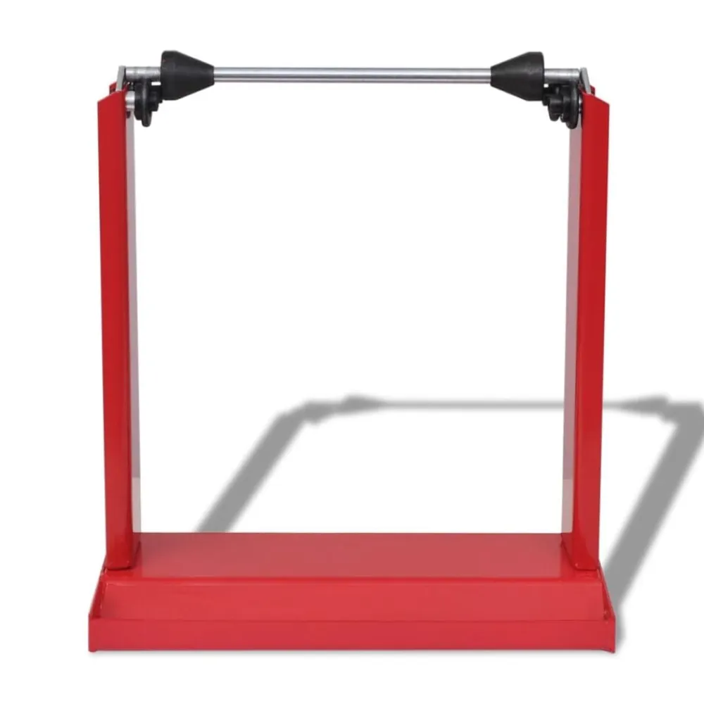 vidaXL Soporte de equilibrio de la rueda de la motocicleta profesional rojo Best