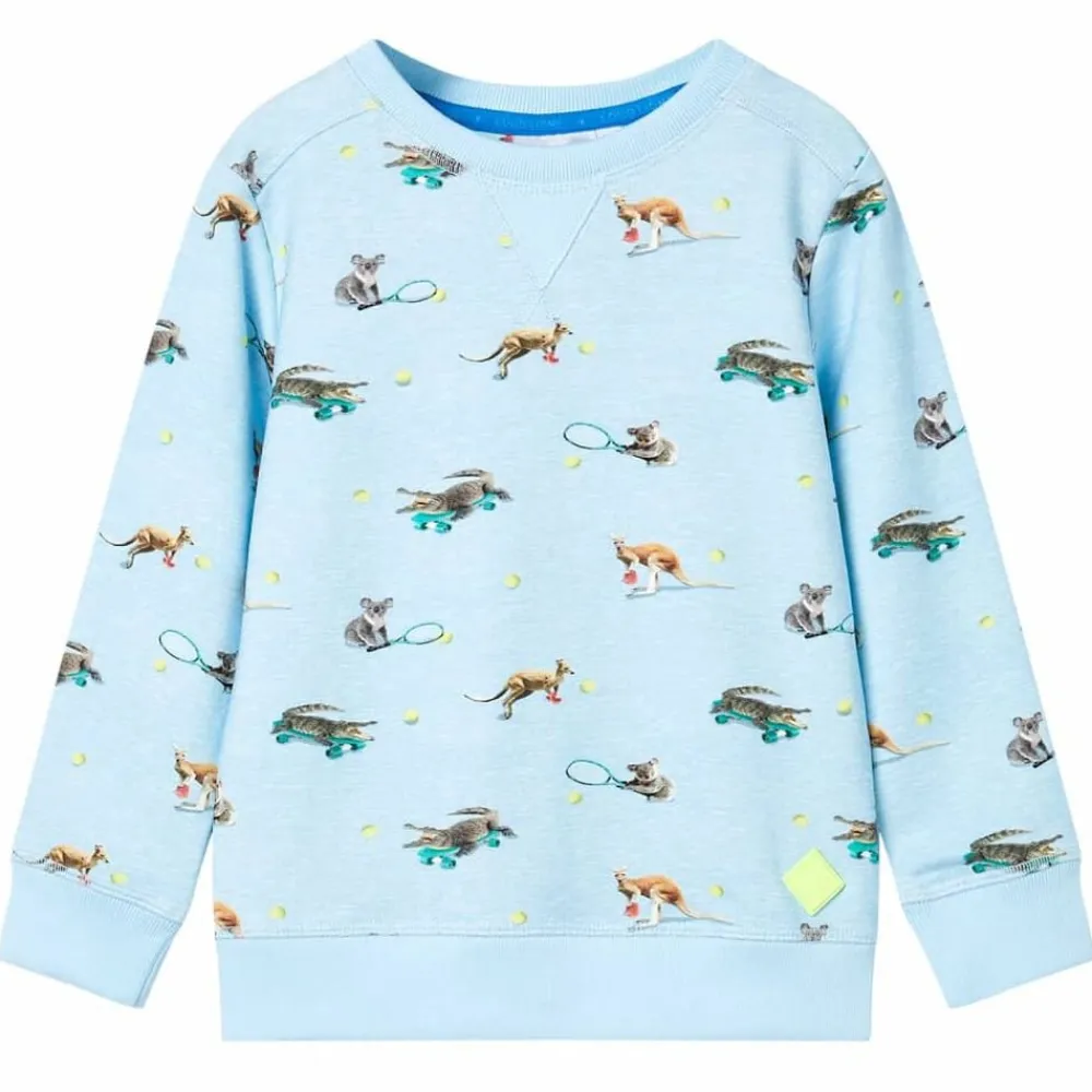 vidaXL Ropa Y Accesorios-Sudadera infantil azul claro mélange 104