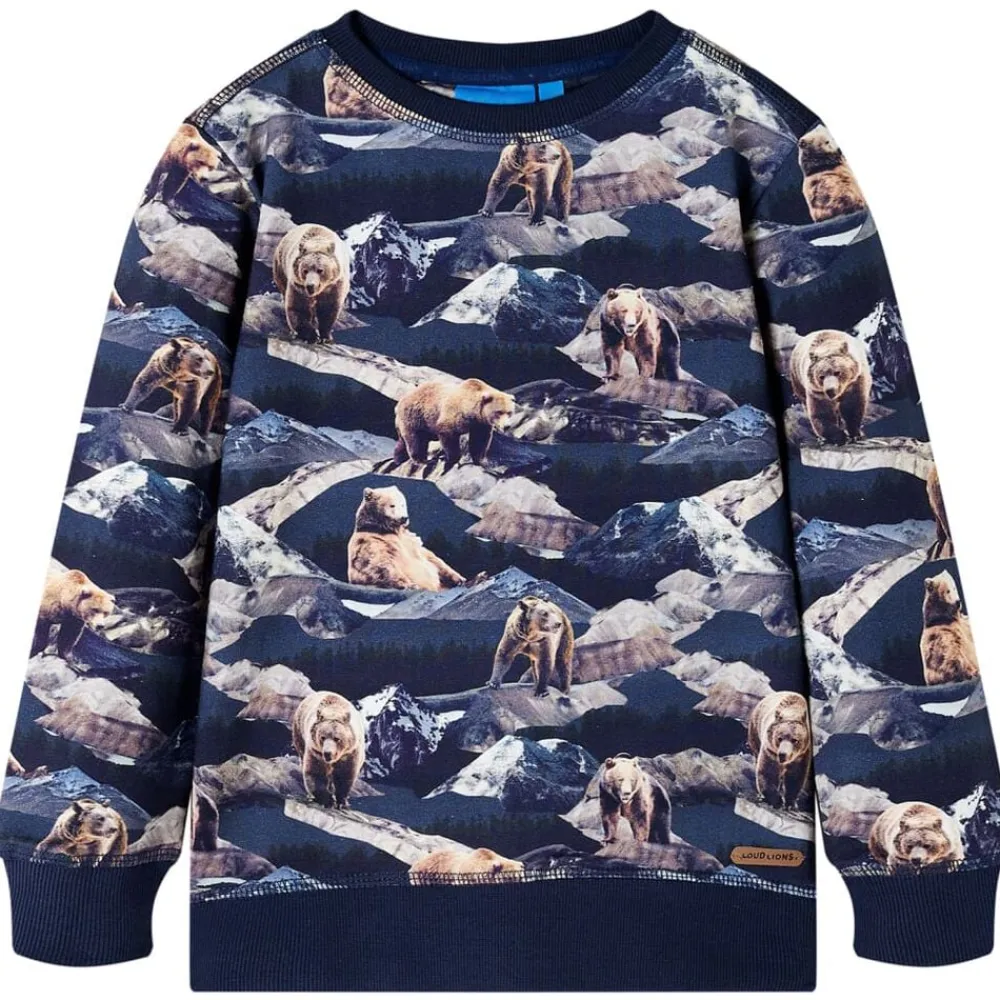 vidaXL Sudadera infantil azul marino 116 Best