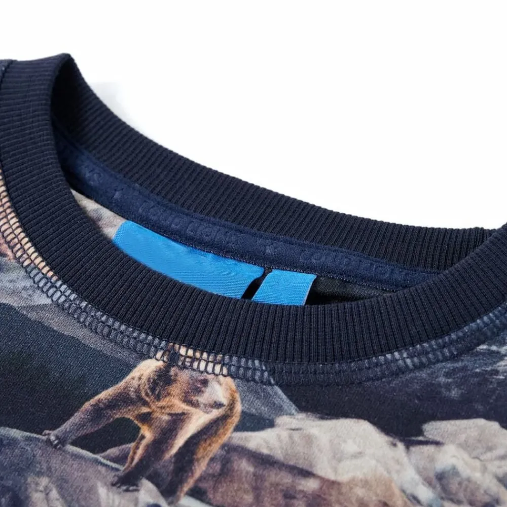 vidaXL Sudadera infantil azul marino 116 Best